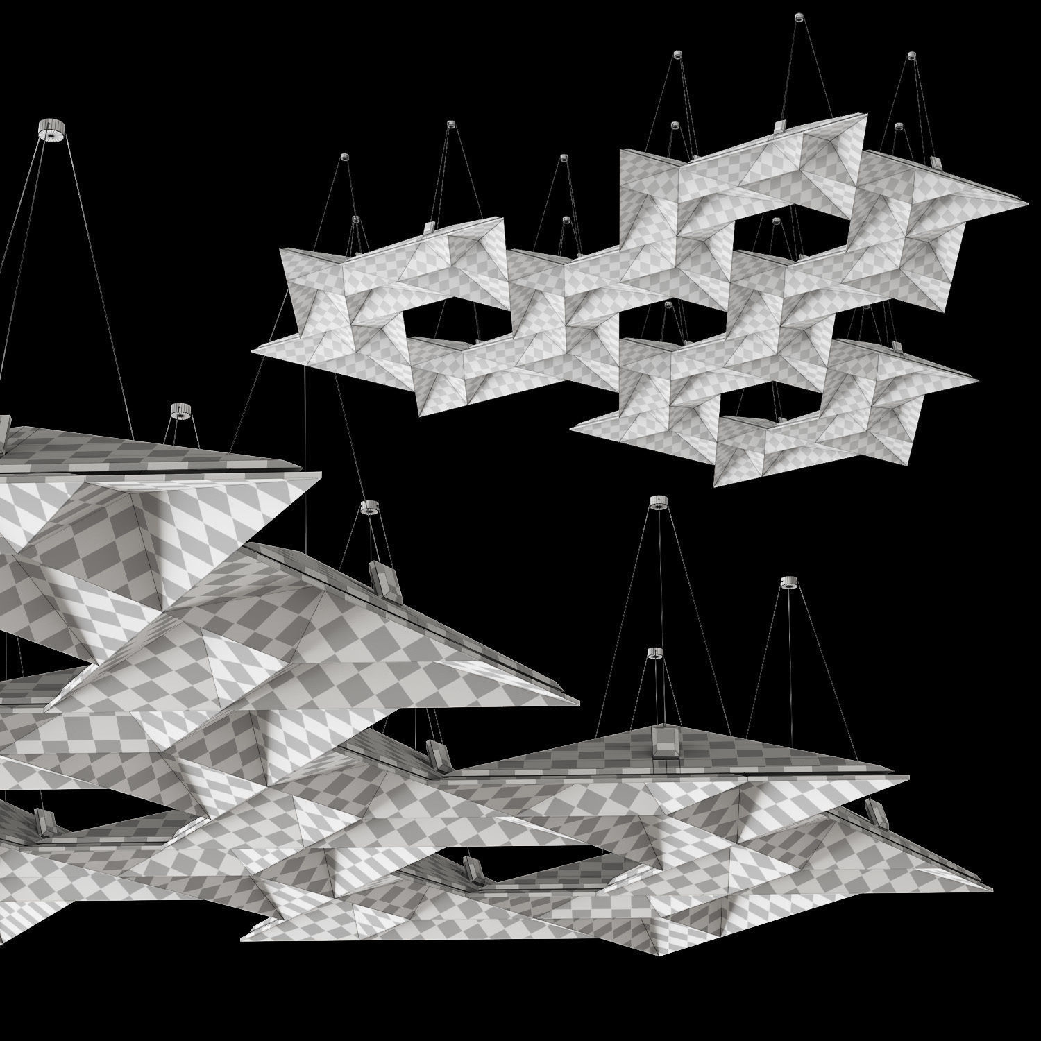 FRACTAL modular cloud 3D model_4