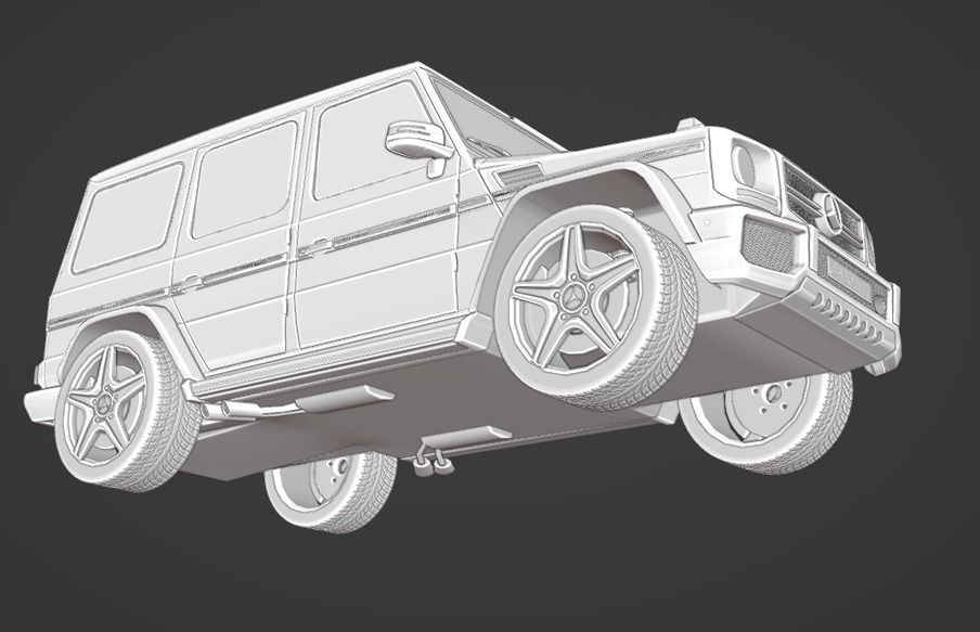 Mercedes-Benz G-Class W463 G65 FOR SUBDIV Low-poly 3D model_19