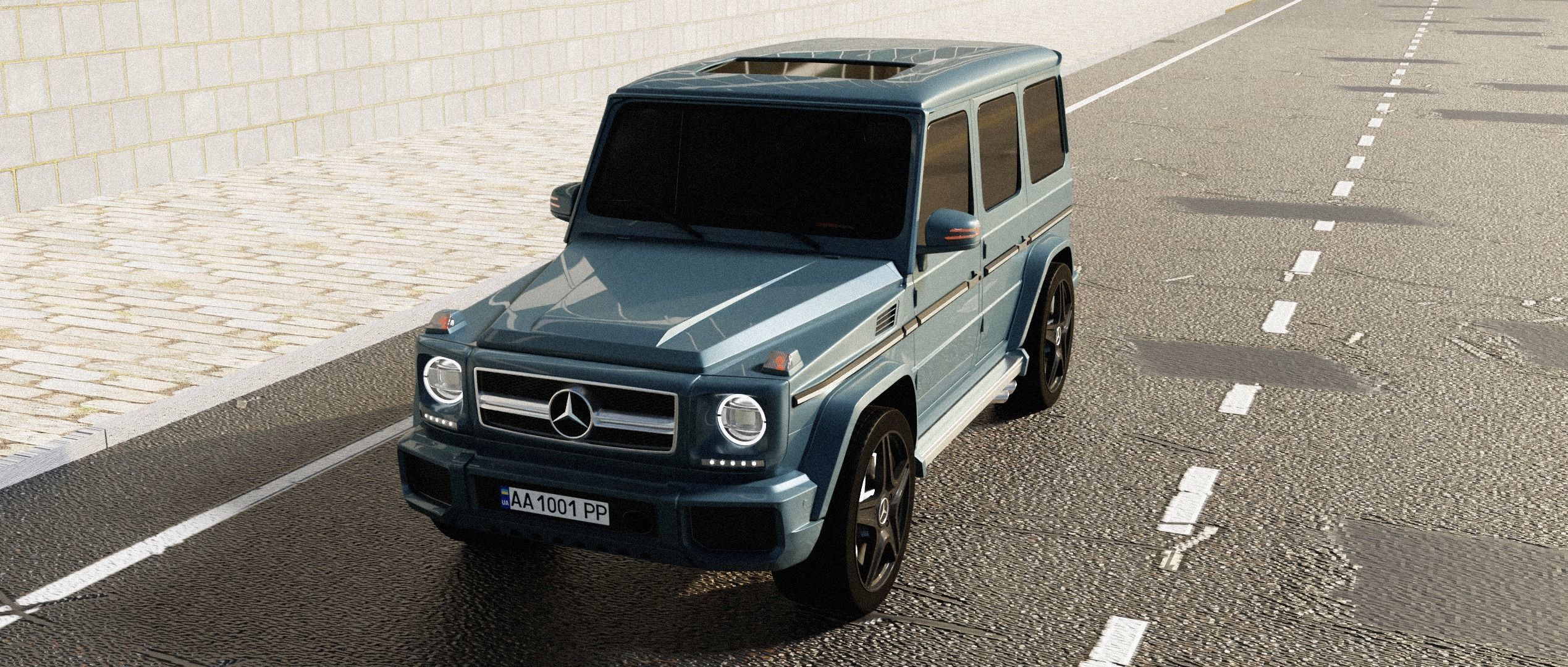 Mercedes-Benz G-Class W463 G65 FOR SUBDIV Low-poly 3D model_2