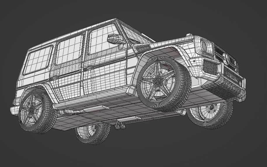 Mercedes-Benz G-Class W463 G65 FOR SUBDIV Low-poly 3D model_18