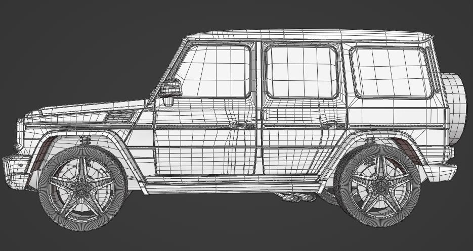 Mercedes-Benz G-Class W463 G65 FOR SUBDIV Low-poly 3D model_10