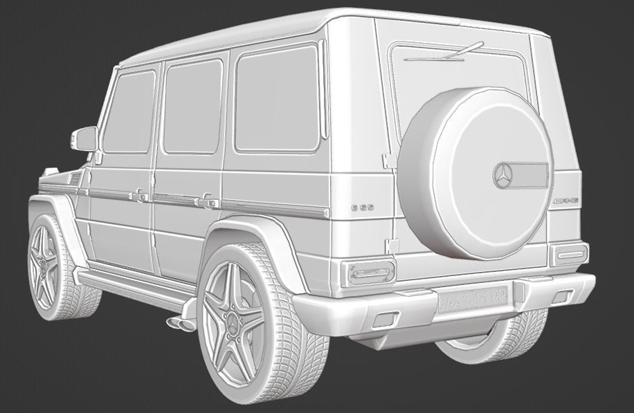 Mercedes-Benz G-Class W463 G65 FOR SUBDIV Low-poly 3D model_13