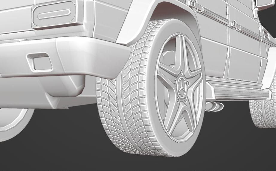 Mercedes-Benz G-Class W463 G65 FOR SUBDIV Low-poly 3D model_15