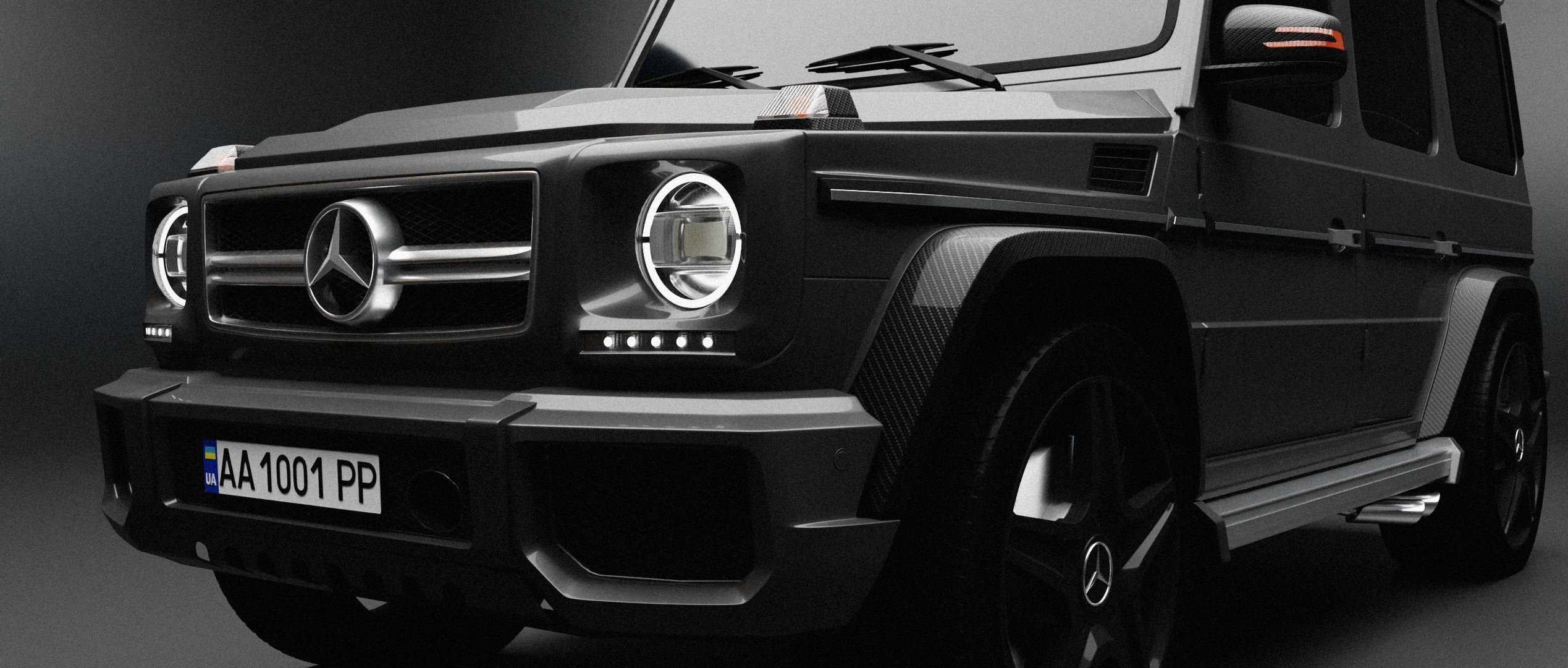 Mercedes-Benz G-Class W463 G65 FOR SUBDIV Low-poly 3D model_5