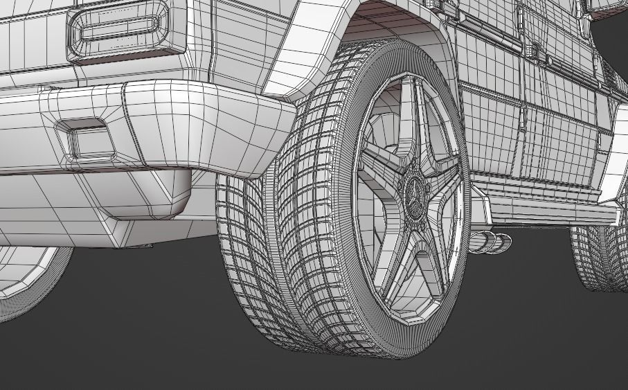 Mercedes-Benz G-Class W463 G65 FOR SUBDIV Low-poly 3D model_14