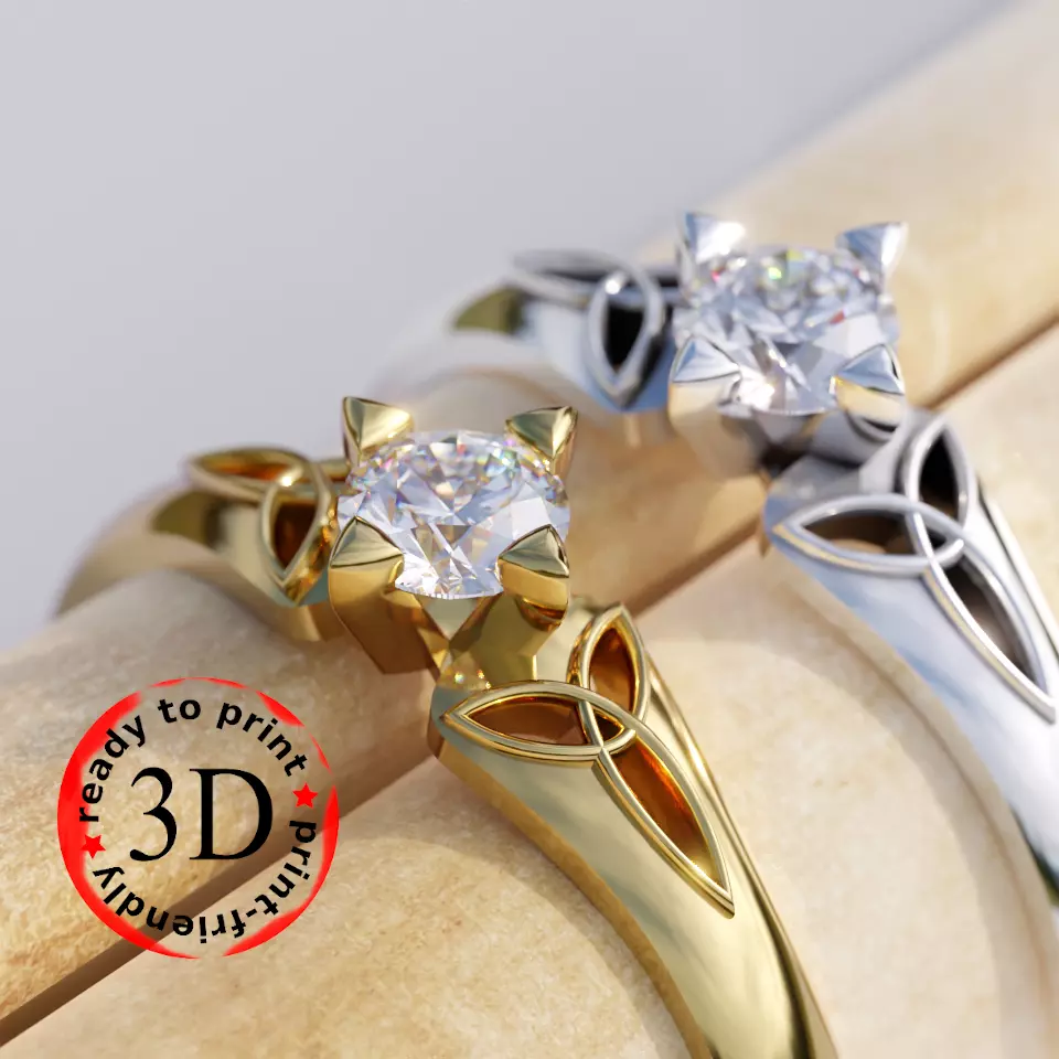 Ring ready and easy to printing 3D print model 3D print model