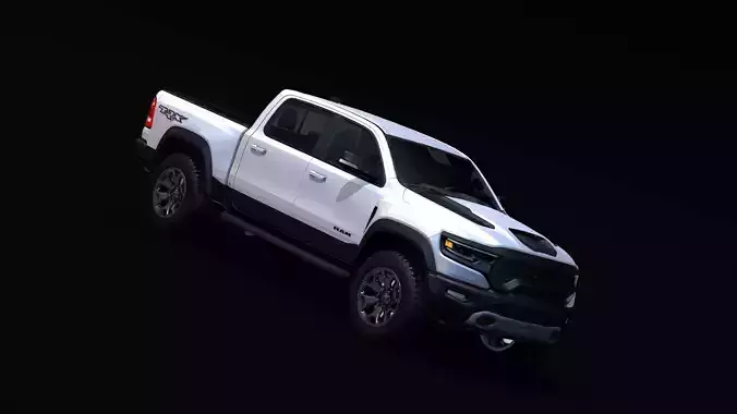 2021 Dodge RAM 1500 TRX  Low-poly 3D model