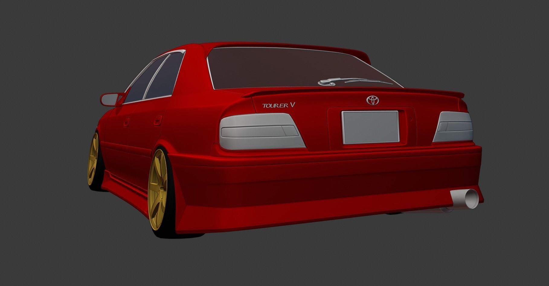 Origin Streamline JZX100 Chaser kit with Sunroof Body  3D model_3