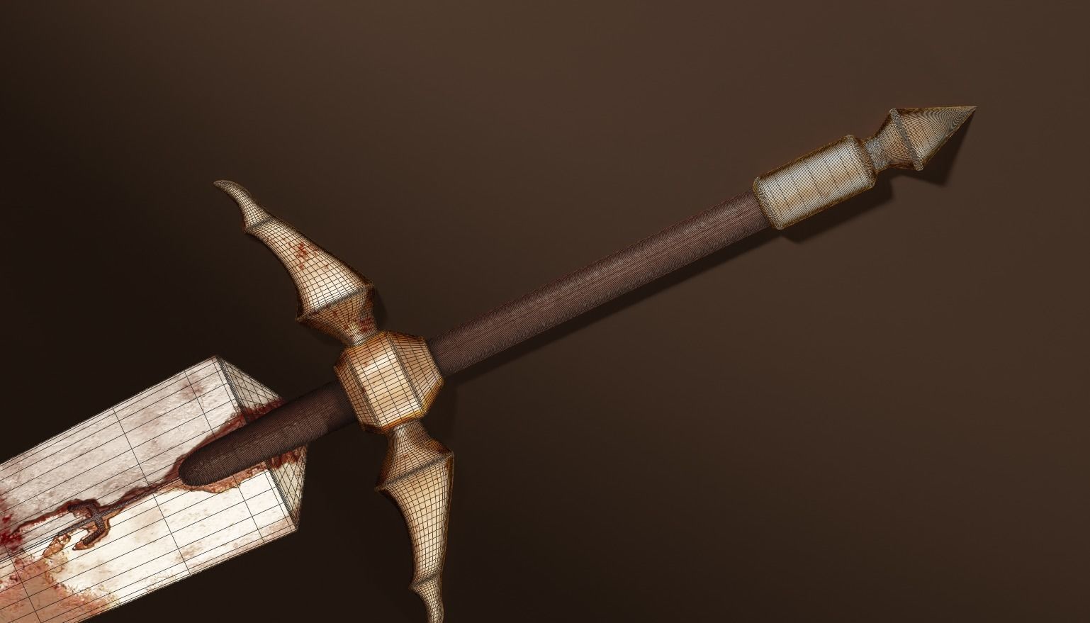 Claymore - Claymore Anime Low-poly 3D model_11