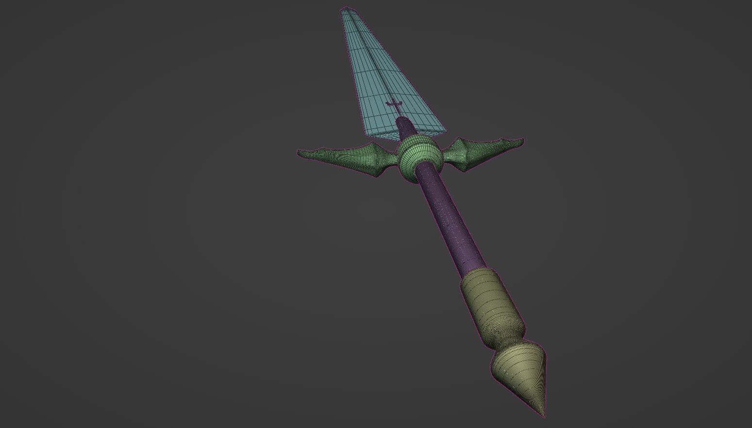 Claymore - Claymore Anime Low-poly 3D model_15