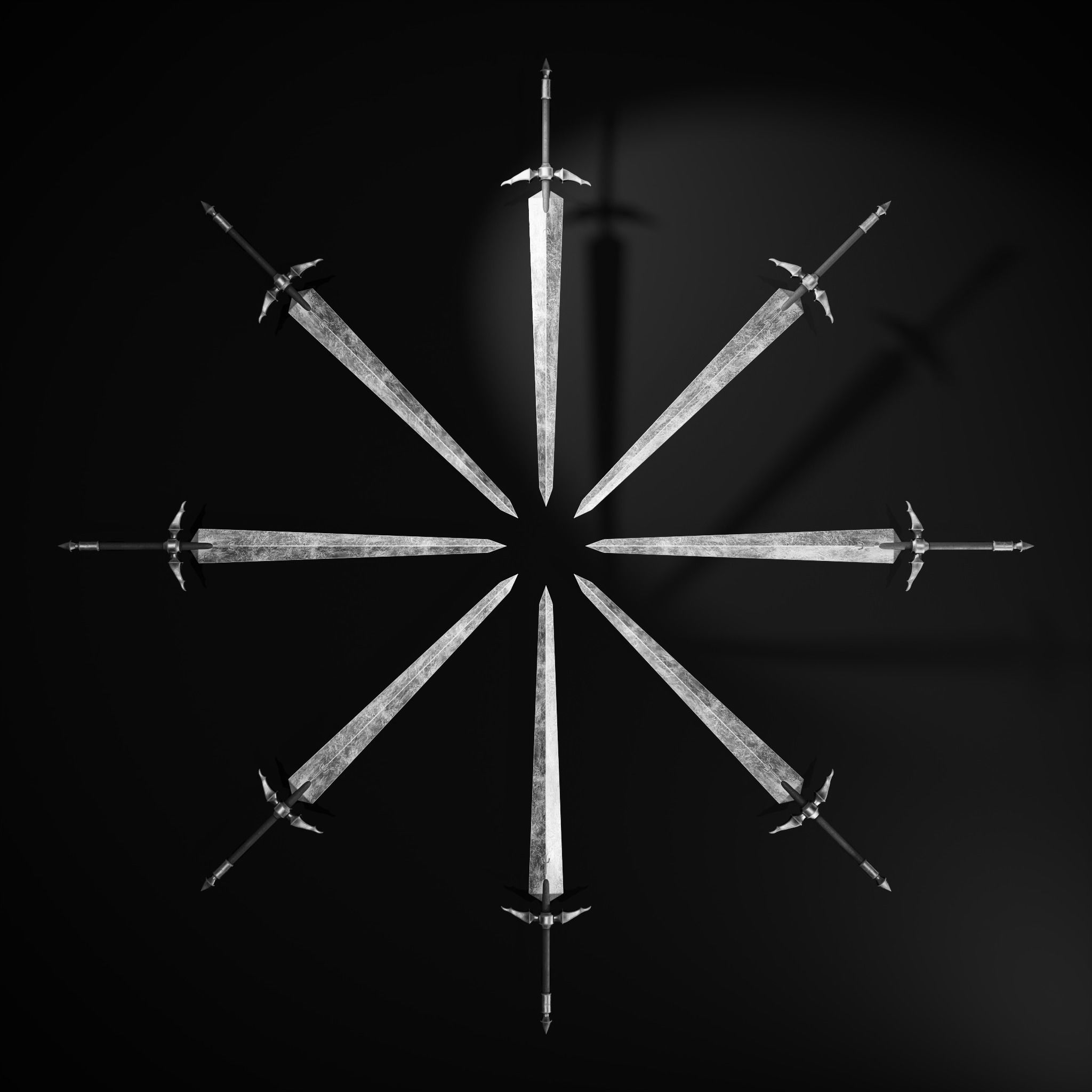 Claymore - Claymore Anime Low-poly 3D model_9