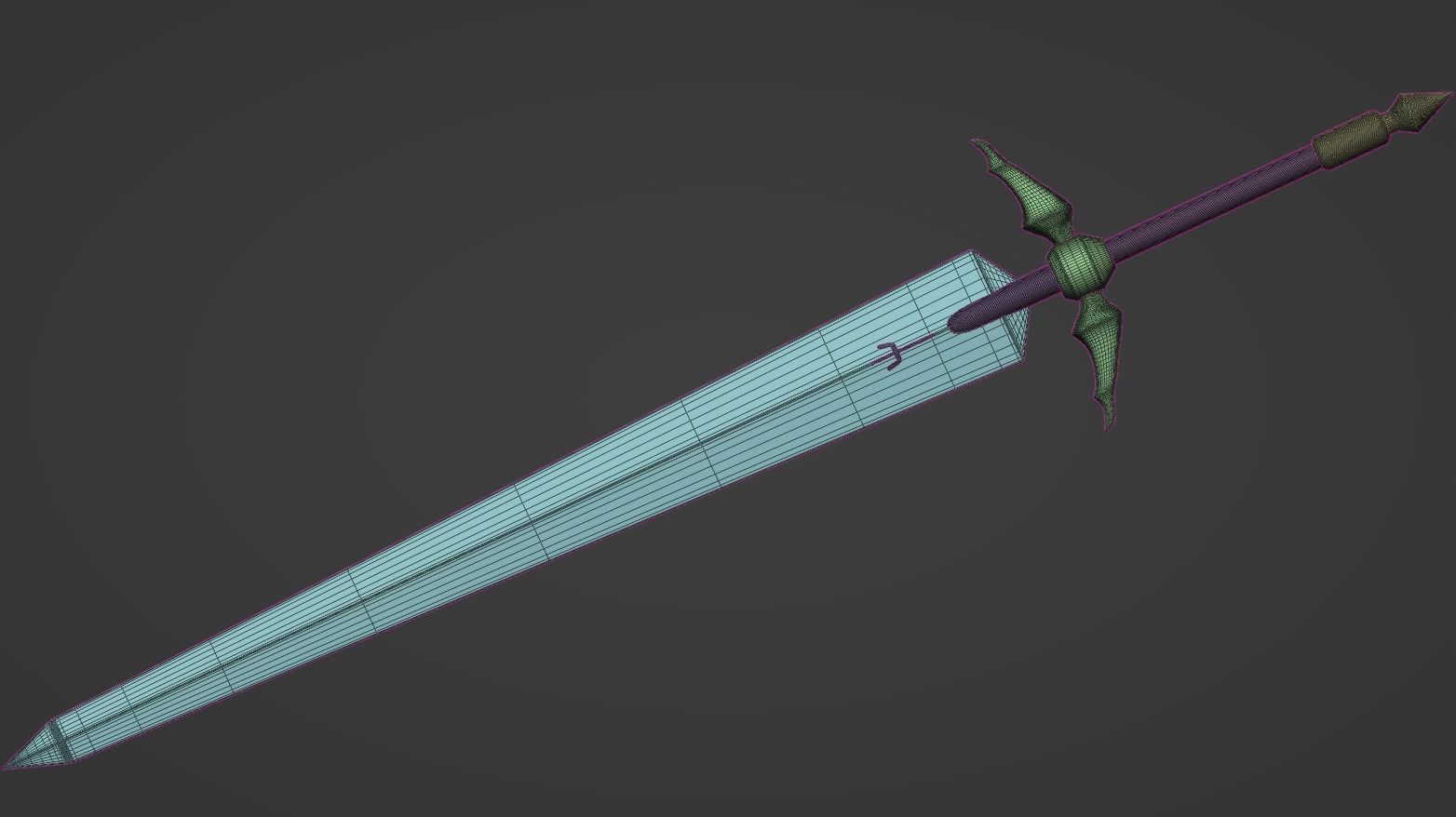 Claymore - Claymore Anime Low-poly 3D model_14