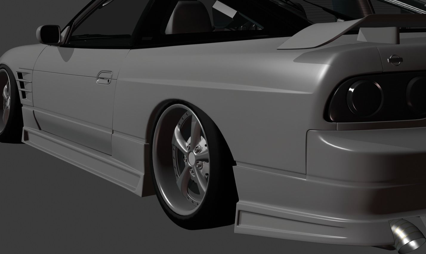 G Corporation Flash V2 Nissan 180sx Body Kit GTS GT6 GT7 Base 3D model