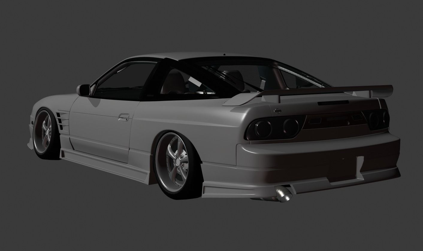 G Corporation Flash V2 Nissan 180sx Body Kit GTS GT6 GT7 Base 3D model