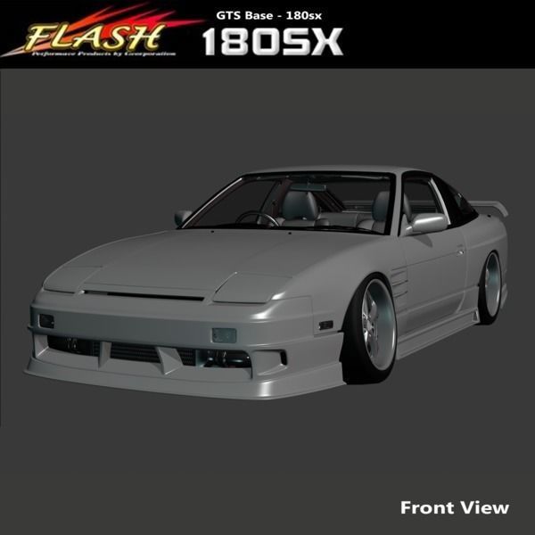 G Corporation Flash V2 Nissan 180sx Body Kit GTS GT6 GT7 Base 3D model