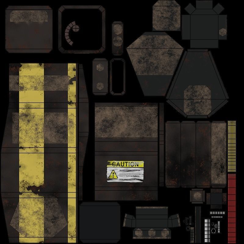 Flying Recon Robot - Game Ready Low-poly 3D model_8