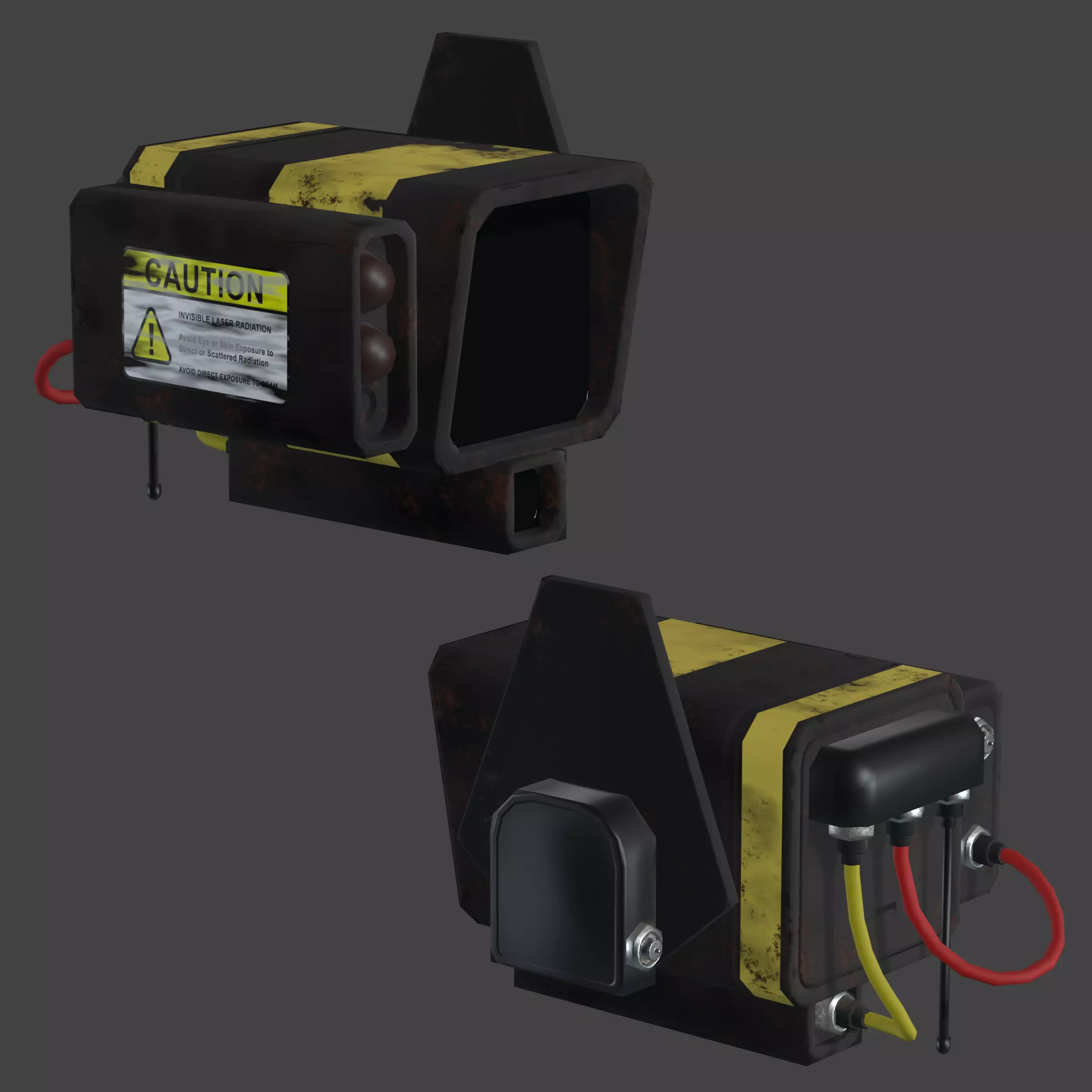 Flying Recon Robot - Game Ready Low-poly 3D model_0