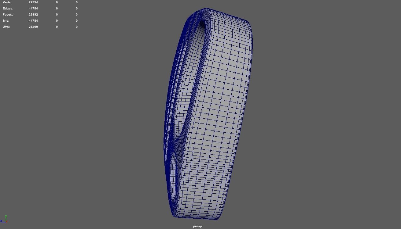 Front Bumper Jeep Low-poly 3D model_9