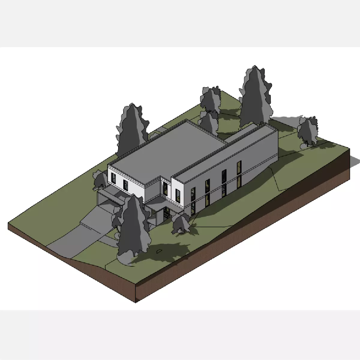 Big house - Revit 3D model_0