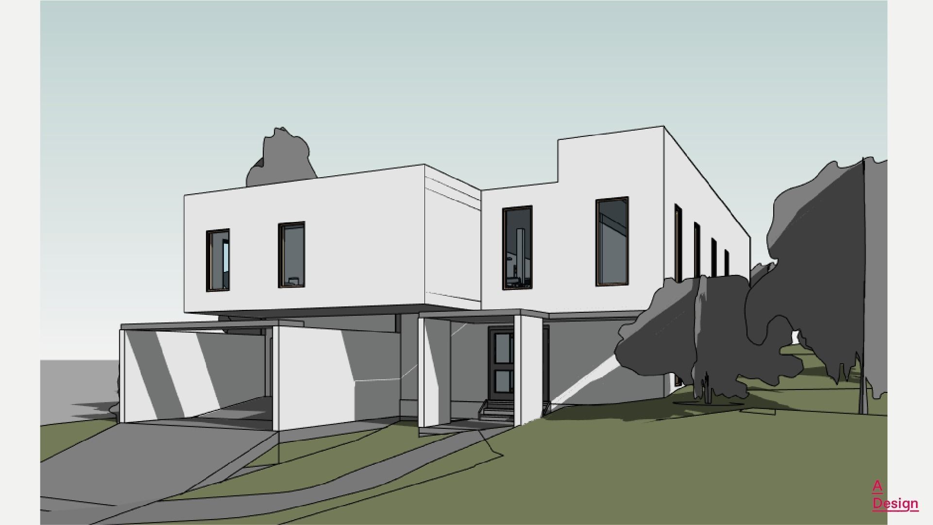 Big house - Revit 3D model_7