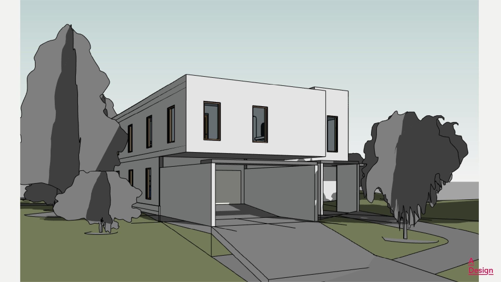 Big house - Revit 3D model_6