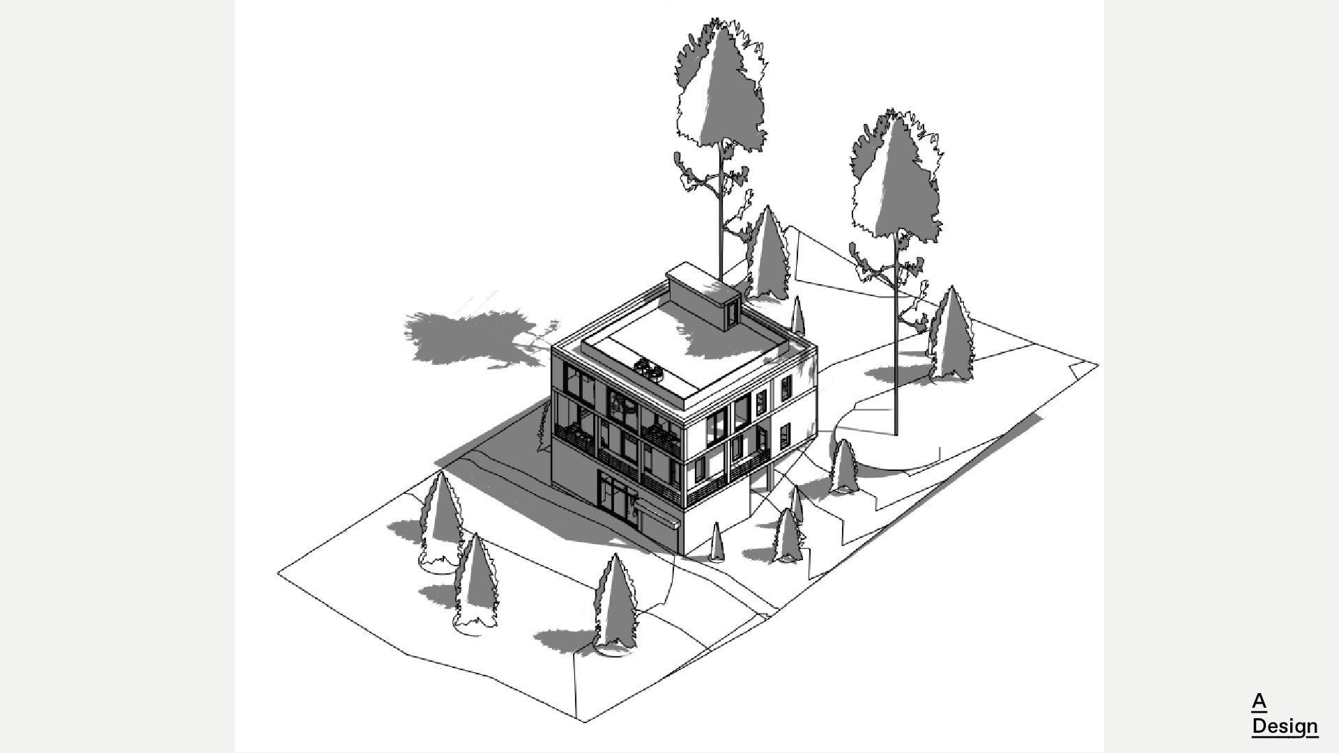 Small house - Revit 3D model_9