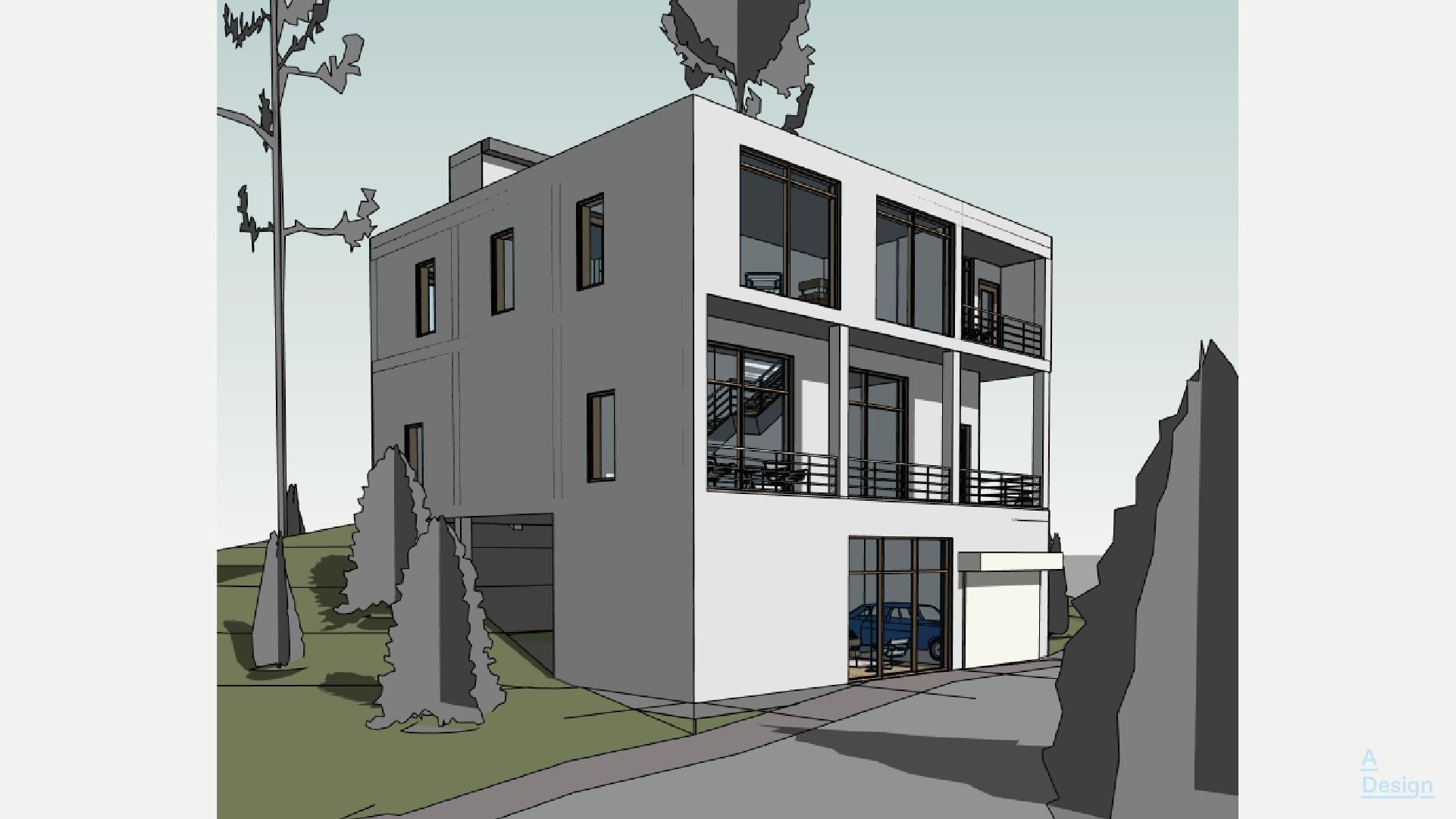 Small house - Revit 3D model_6