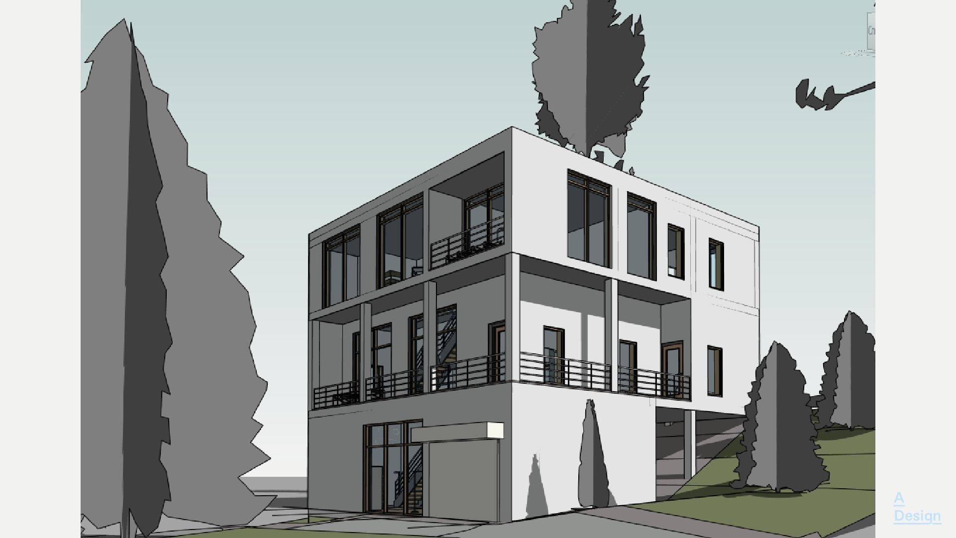 Small house - Revit 3D model_7