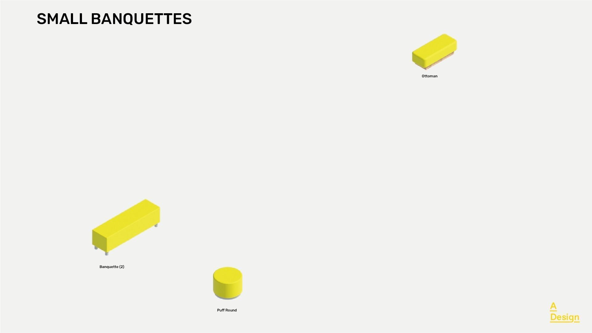 Banquettes - Pack of revit families 3D model_2