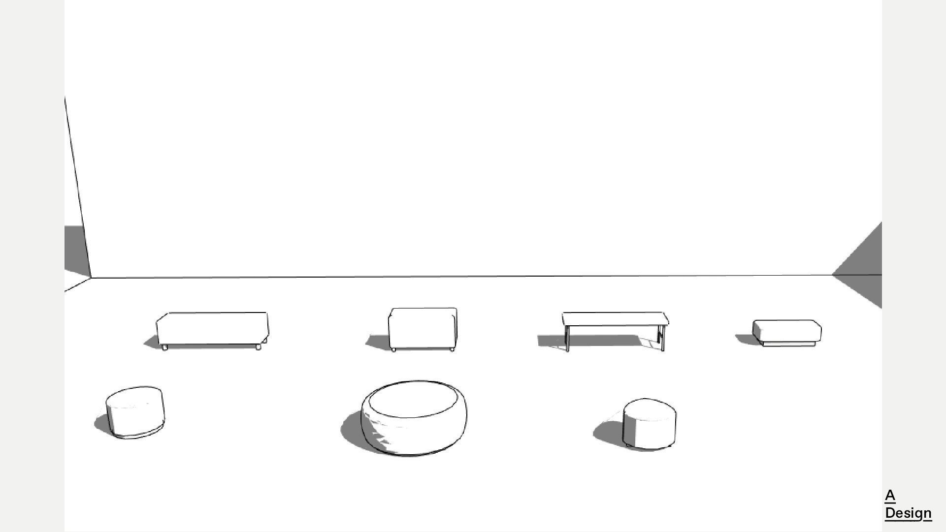 Banquettes - Pack of revit families 3D model_10