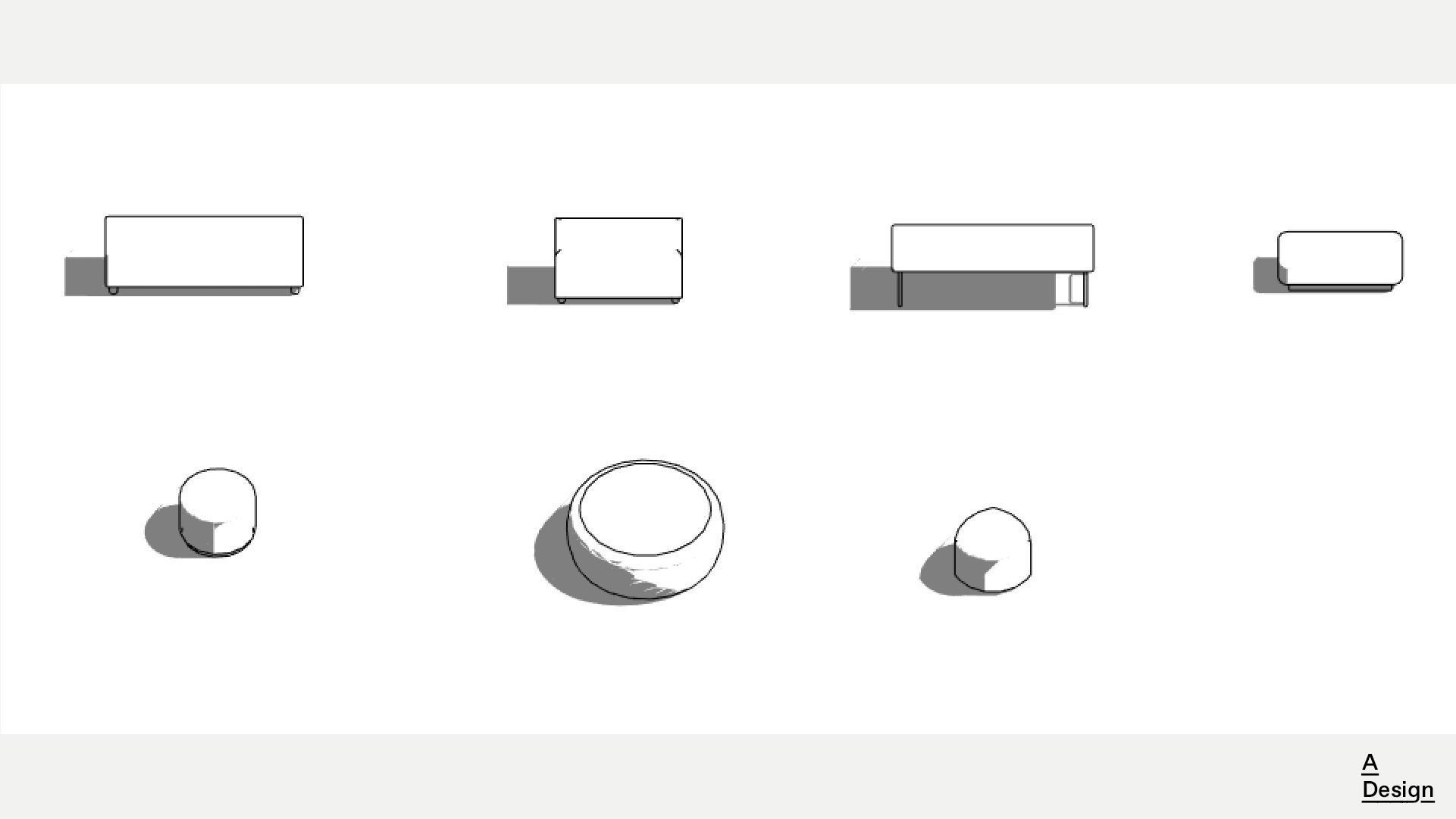 Banquettes - Pack of revit families 3D model_8