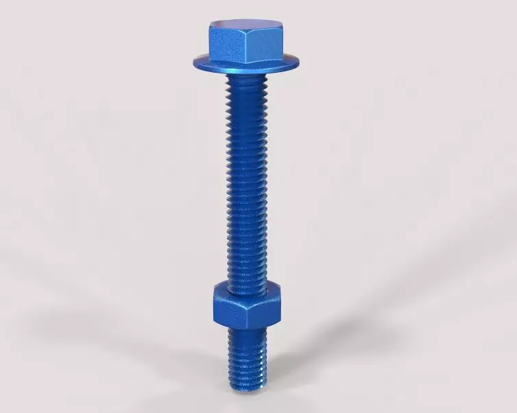 M5 x 12mm Flanged Hex Bolts 3D print model