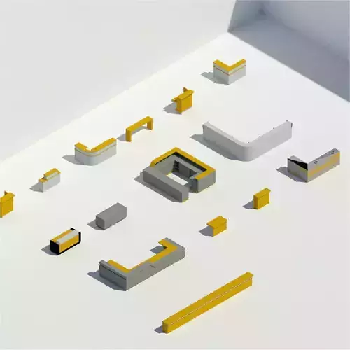 Bar Counters - Pack of revit families 3D model