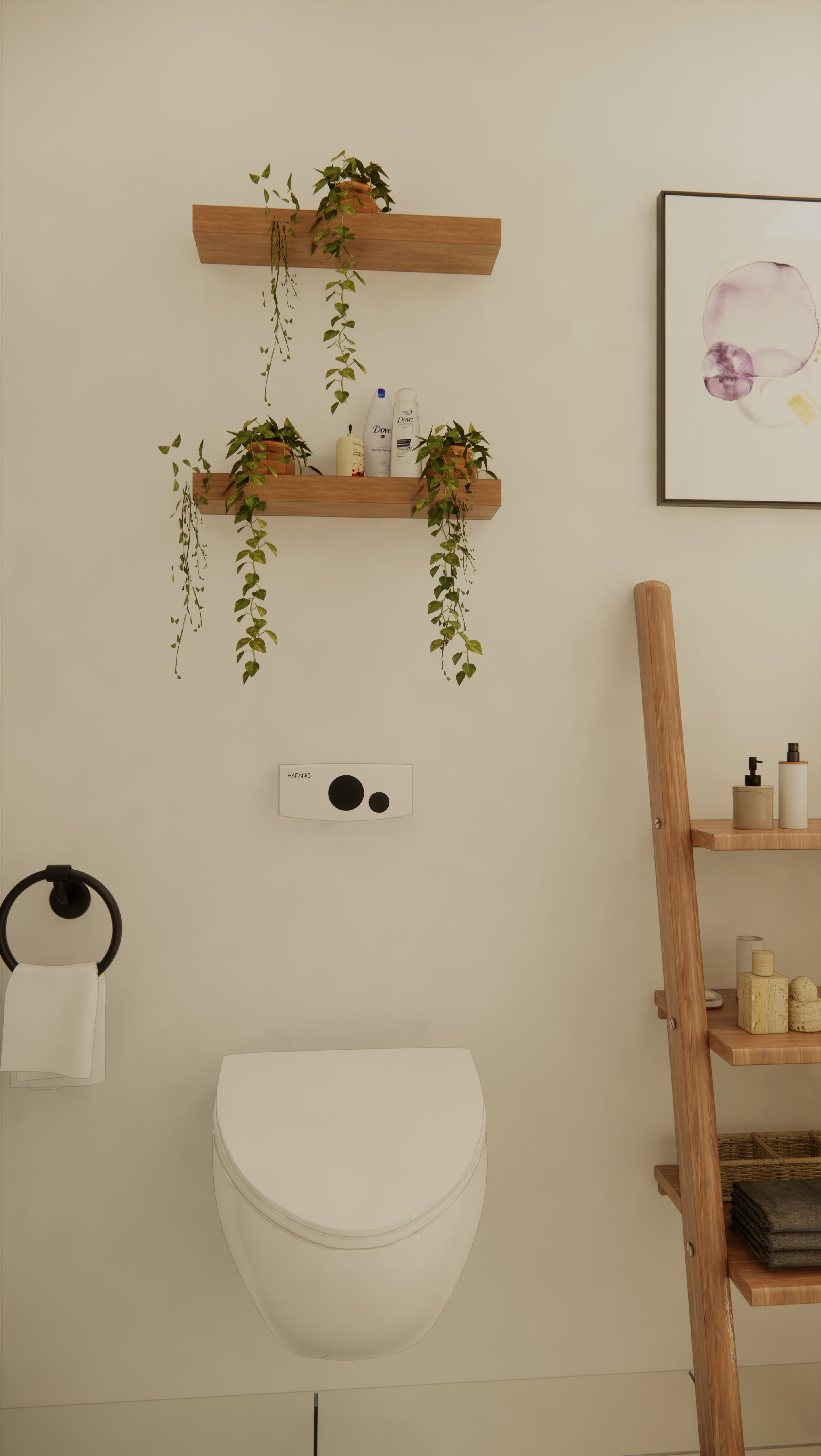 sketchup enscape bathroom scene  Low-poly 3D model_2