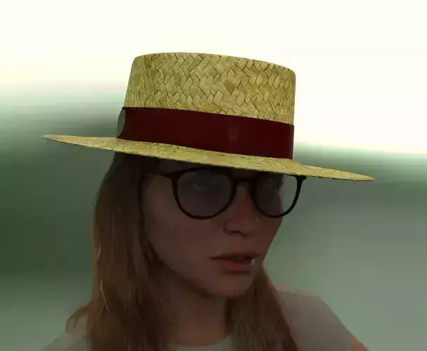 Boater Hat Package 3D model