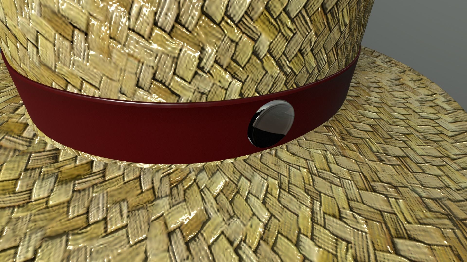 Boater Hat Package 3D model_16