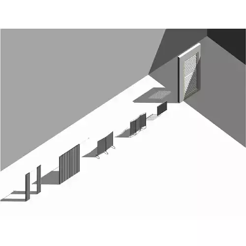 Curtains and Blinds - Pack of revit families 3D model