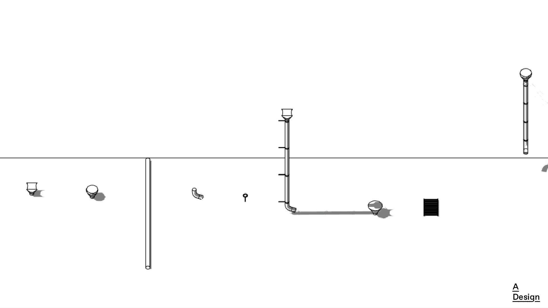 Drain - Pack of revit families 3D model_10