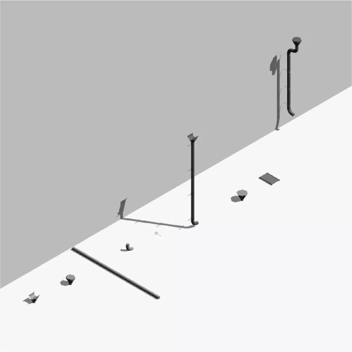 Drain - Pack of revit families 3D model_0