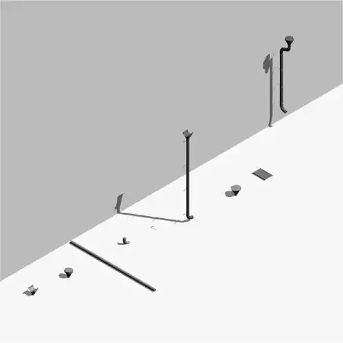 Drain - Pack of revit families 3D model