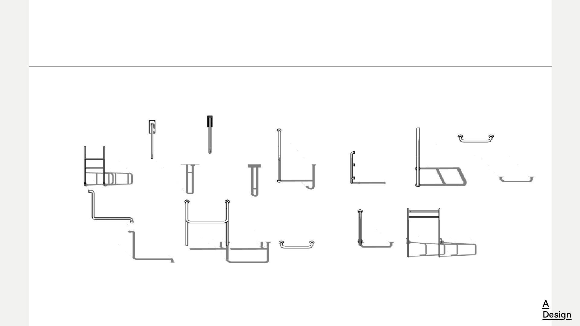 Handrails - Pack of revit families 3D model_10