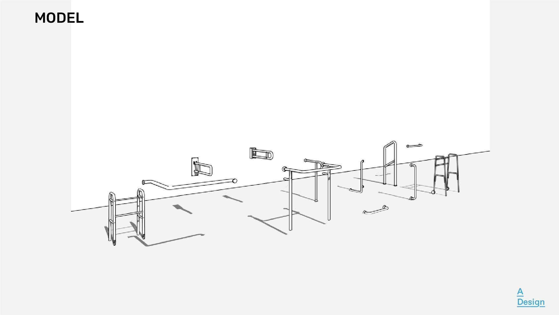 Handrails - Pack of revit families 3D model_7