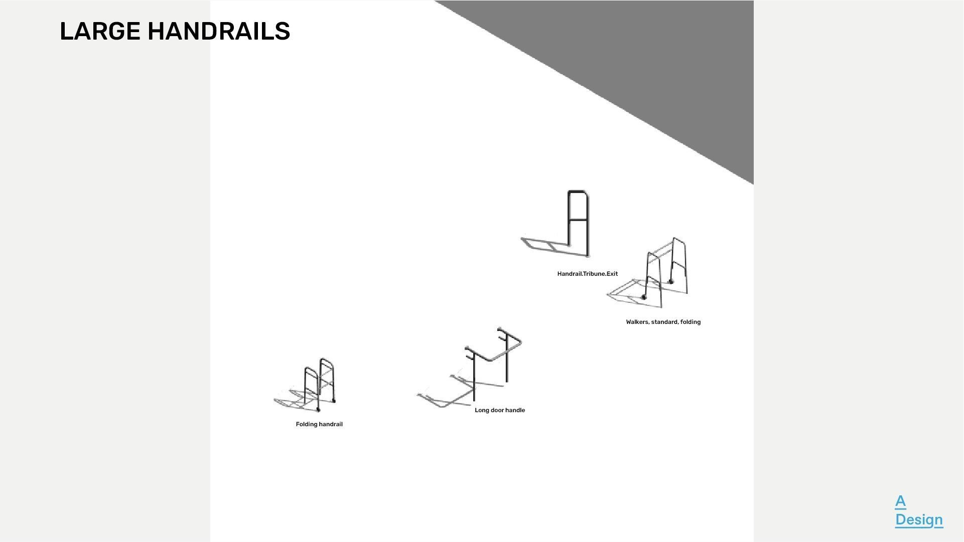 Handrails - Pack of revit families 3D model_3