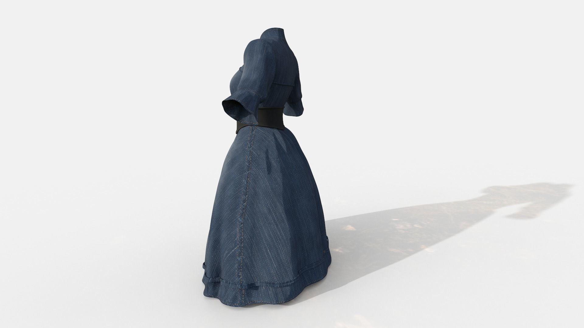 Lolita Dress Low-poly 3D model_2