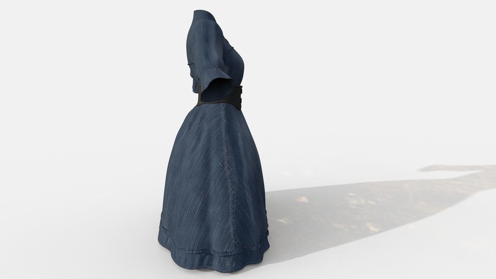 Lolita Dress Low-poly 3D model_15