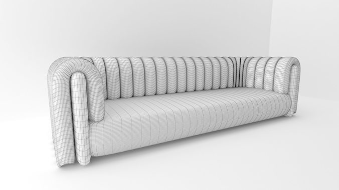 Large Sofa Chair 3D model 6