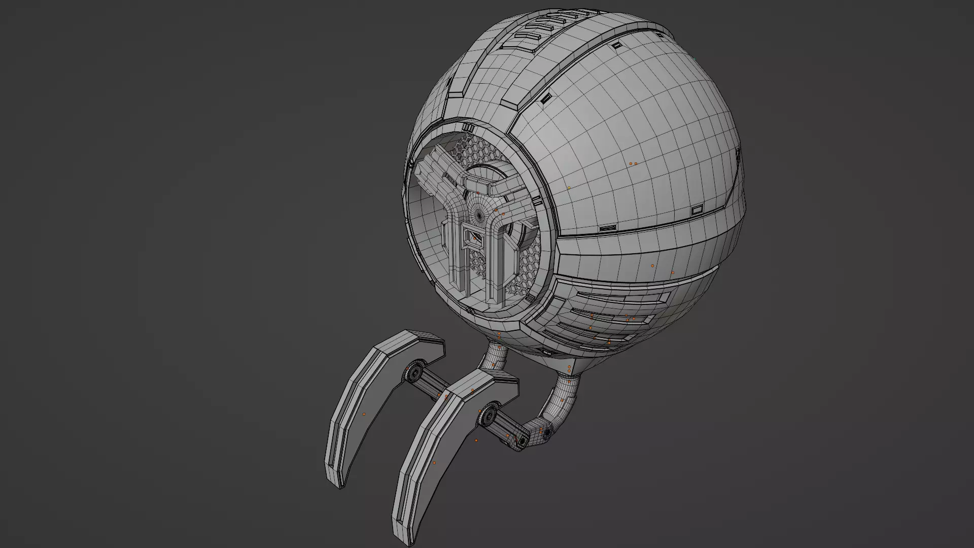 Robot Speaker Free low-poly 3D model_0