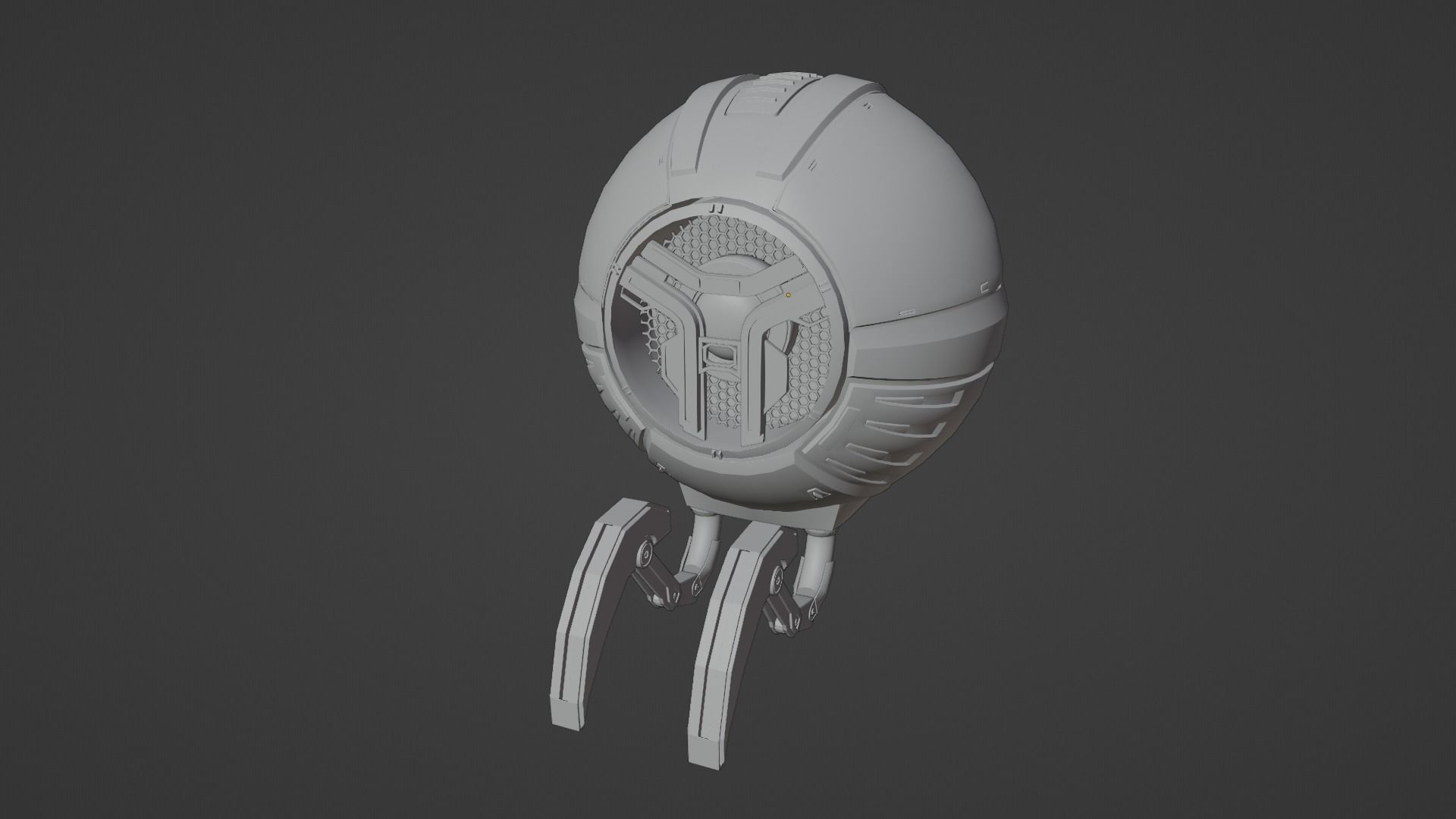 Robot Speaker Free low-poly 3D model_2