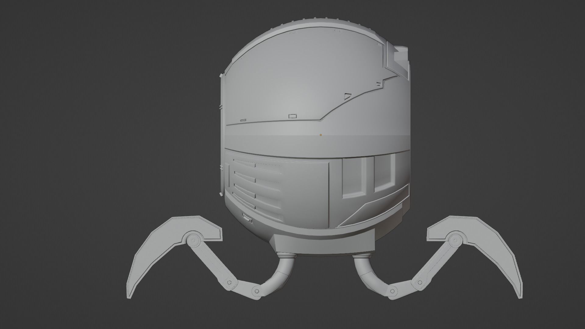 Robot Speaker Free low-poly 3D model_4