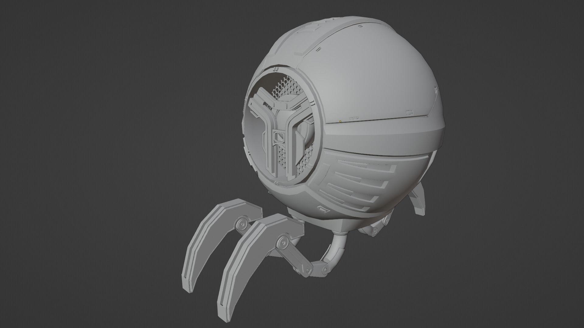 Robot Speaker Free low-poly 3D model_6